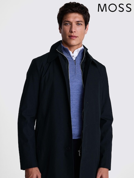 MOSS Blue Car Coat With Gilet (AY1213) | £229
