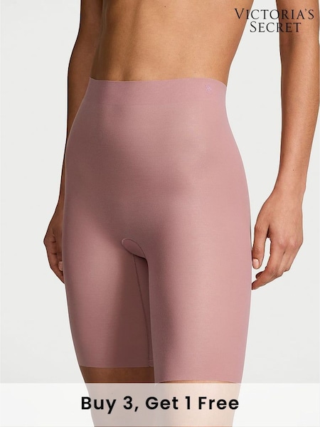 Victoria's Secret Nostalgia Rose Pink Mid Thigh Shaping SheerSmoothing™ Knickers (AY1521) | £29