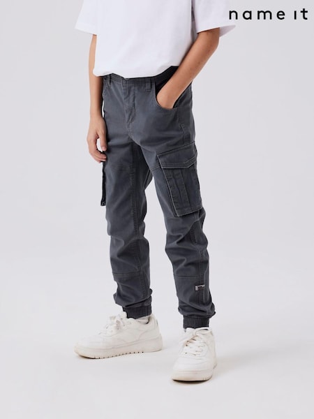 Name It Grey Boys Cargo Trousers (AY1547) | £34