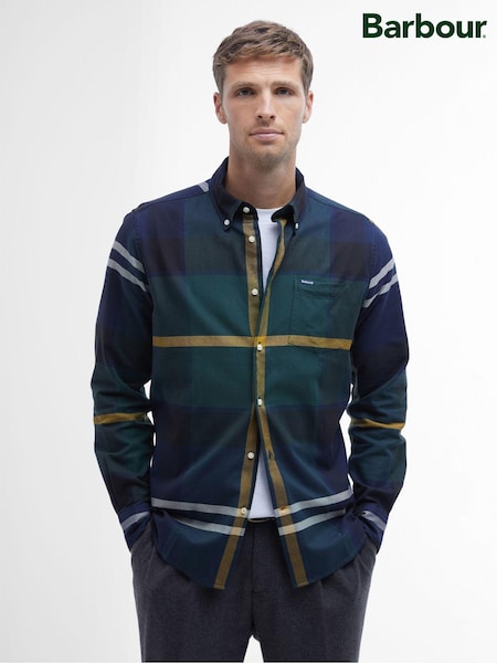 Barbour® Green Dunoon 100% Cotton Shirt (AY1671) | £75