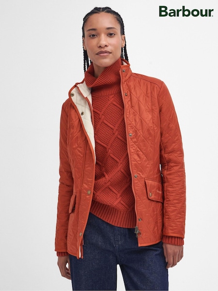 Barbour® Orange Cavalry polarquilt Jacket (AY1698) | £169