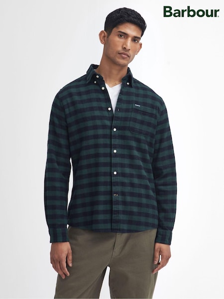 Barbour® Green Endfield TF 100% Cotton Shirt (AY1711) | £75