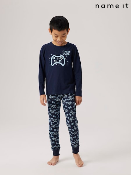 Name It Blue Gaming Printed Pyjamas Set (AY1739) | £20