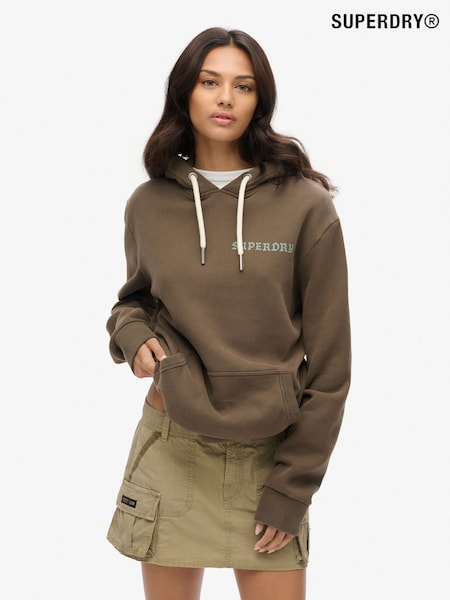 Superdry Green Oversized Tattoo Graphic Hoodie (AY1871) | £60