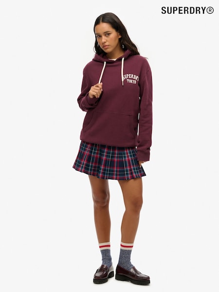 Superdry Purple Oversized Tattoo Back 100% Cotton Graphic Hoodie (AY1872) | £60