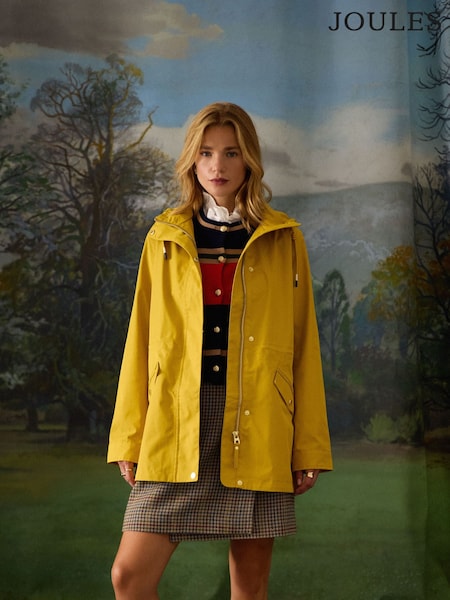 Portwell Antique Gold Waterproof Raincoat with Hood (AY1963) | £89