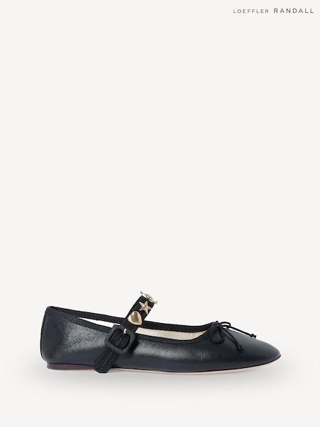 Loeffler Randall Black Chiara Mary Jane Shoes (AY2114) | £250