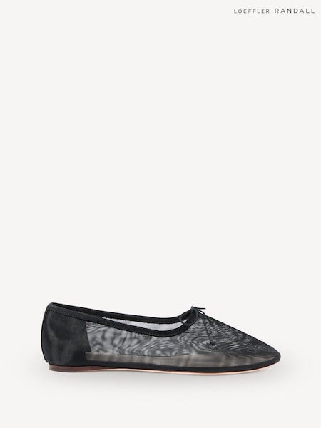 Loeffler Randall Black Landon Soft Ballet Shoes (AY2116) | £215