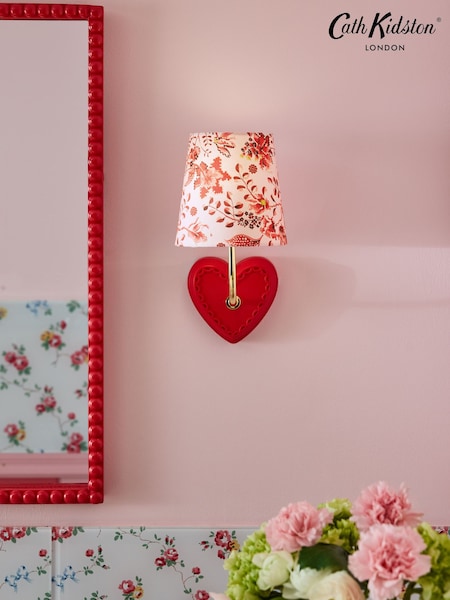 Cath Kidston Red/Pink Heart Locket Wall Light (AY2147) | £45