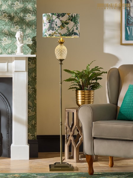 Laurence Llewelyn-Bowen Green Garden Room Pineapple Floor Lamp (AY2157) | £170
