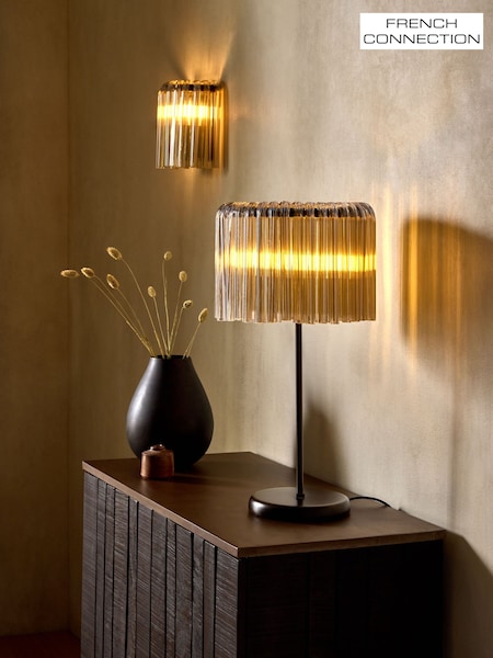 French Connection Clear Sunaha Table Lamp (AY2165) | £189