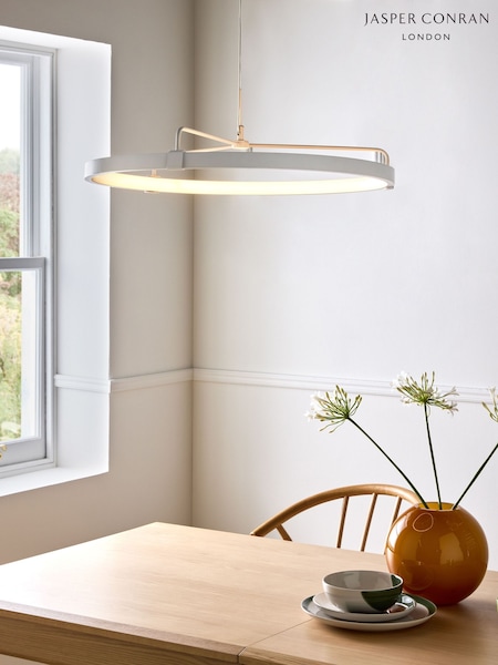 Jasper Conran London White Circular Pendant Light (AY2166) | £150