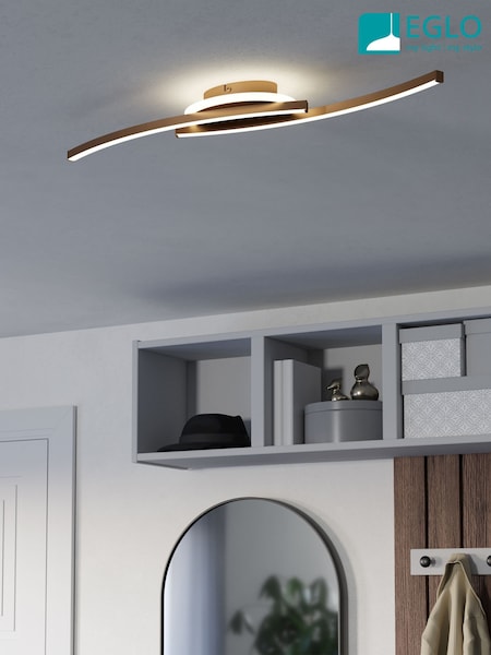 Eglo Bronze Lungolago Steel Minimalist Ceiling Light (AY2250) | £62