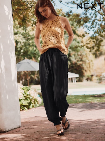 Black Hareem Trousers (AY2312) | £36