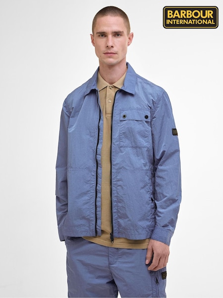 Barbour® International Blue Inline Overshirt (AY2318) | £139