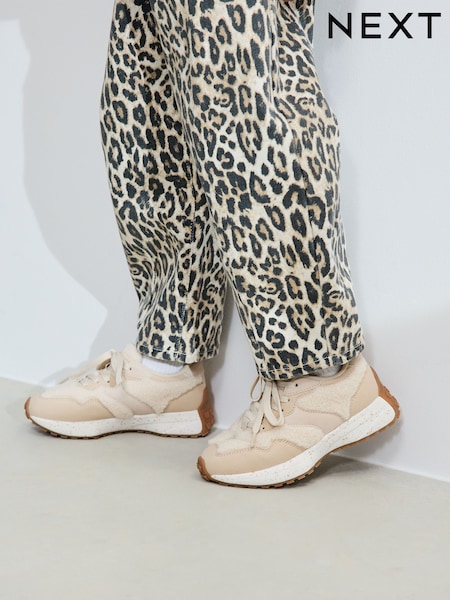Neutral Borg Lace-Up Chunky Trainers (AY2322) | £26 - £33