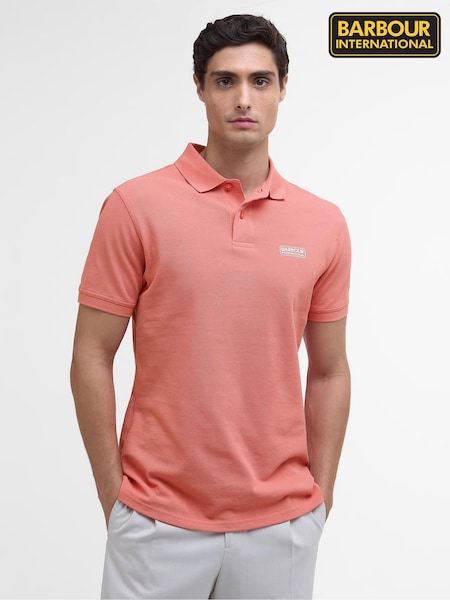Barbour® International Pink Essential 100% Cotton Polo Shirt (AY2372) | £47