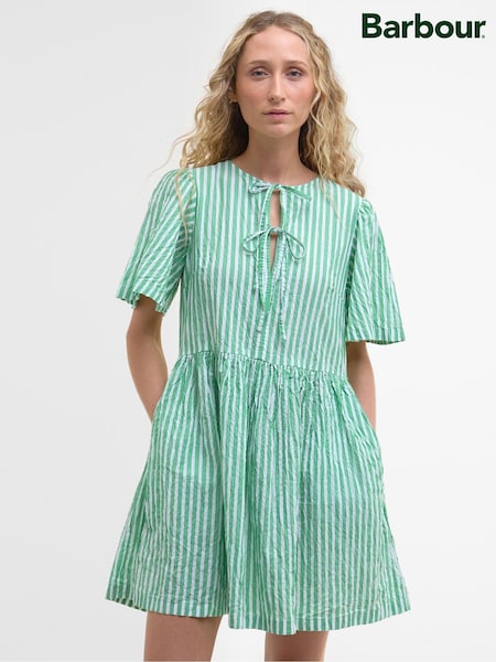 Barbour® Green Mini Daison Dress (AY2377) | £100