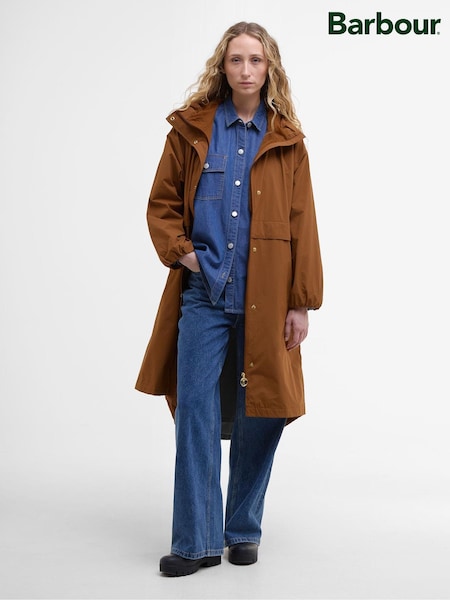 Barbour® Brown Naboo Showerproof Jacket (AY2391) | £199