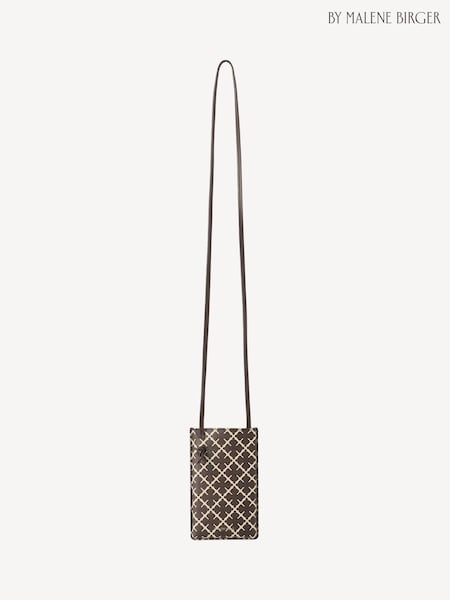 By Malene Birger Brown Ivy Phone Pouch (AY2420) | £100