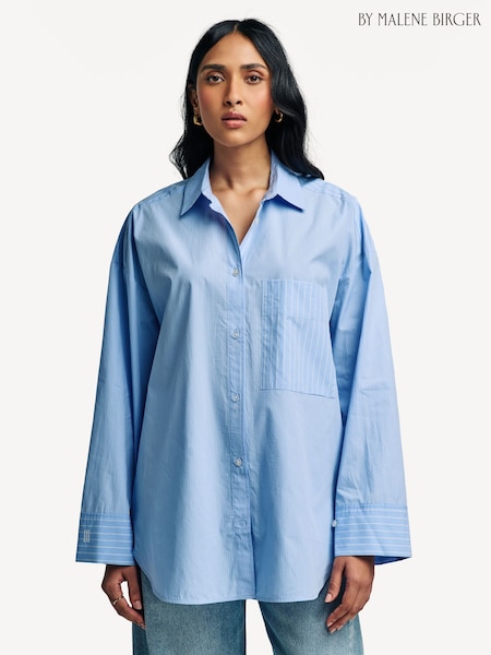 By Malene Birger Blue Derris Shirt (AY2422) | £170
