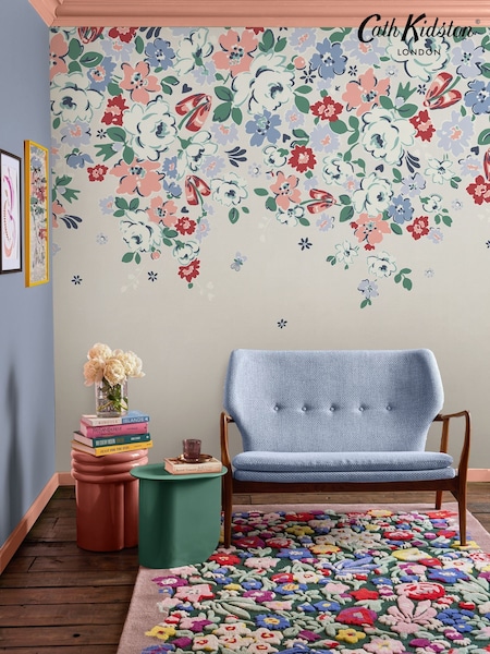 Cath Kidston Cream Clifton Floral Fixed Size 4M Mural (AY2499) | £230