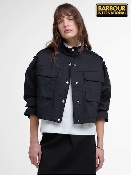 Barbour® International Electra Utility Casual Black Jacket (AY2509) | £159