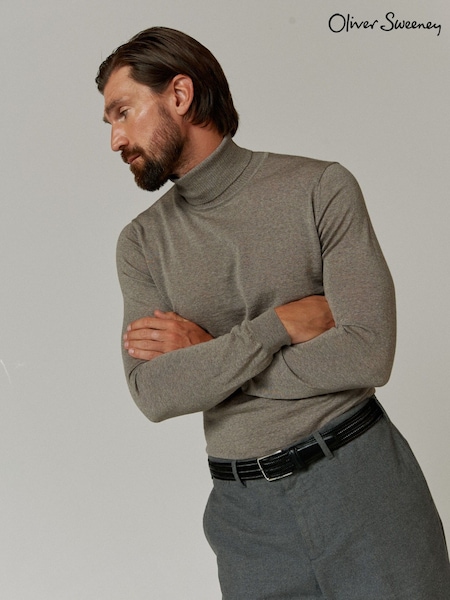 Oliver Sweeney 100% Merino Wool Roll Neck Jumper (AY2546) | £129