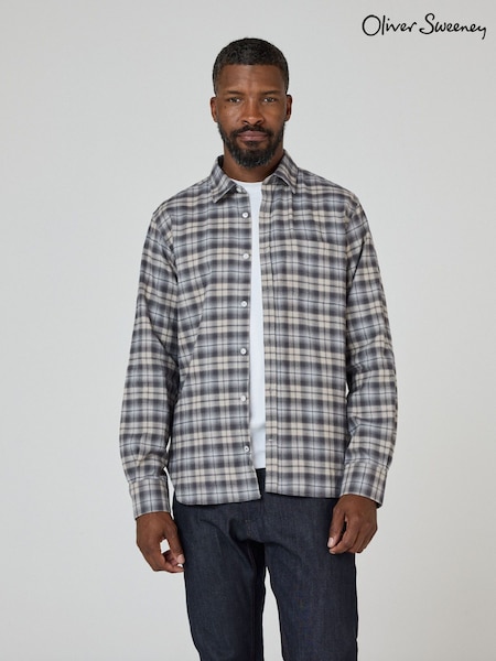 Oliver Sweeney Brushed 100% Cotton Cashmere Shirt (AY2547) | £119