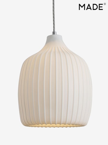 MADE.COM White Easy Fit Finn Porcelaine Shade (AY2551) | £65