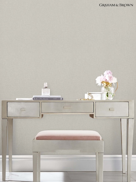 Graham & Brown Ecru Cambric Ecru A4 Wallpaper Sample (AY2633) | £1