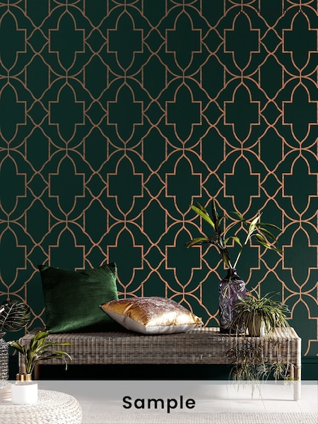 Graham & Brown Emerald Versailles A4 Wallpaper Sample (AY2636) | £1