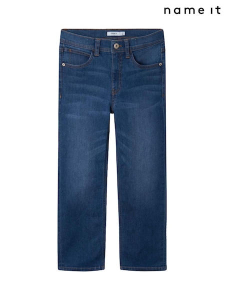 Name It Blue Straight Fit 100% Cotton Jeans (AY2727) | £17