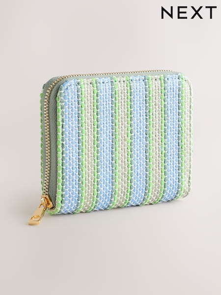 Blue Textured Midi Purse (AY2837) | £12