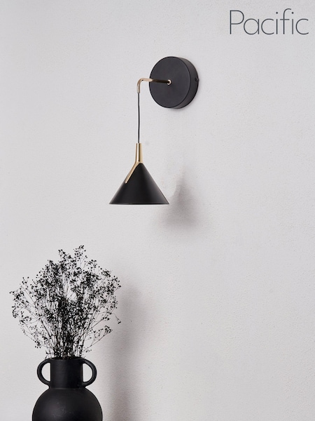 Pacific Lifestyle Black Astarion LED Wall Light (AY2984) | £60