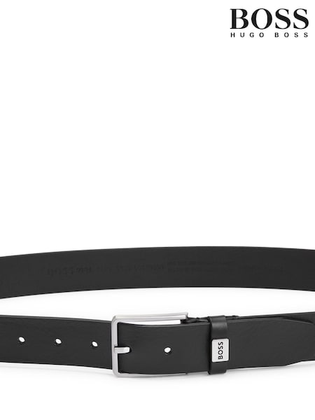 BOSS Black Logo Elio Italian Leather Belt (AY3034) | £49