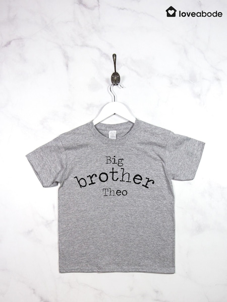 Personalised Big Bro 100% Cotton T-Shirt By Loveabode (AY3036) | £15