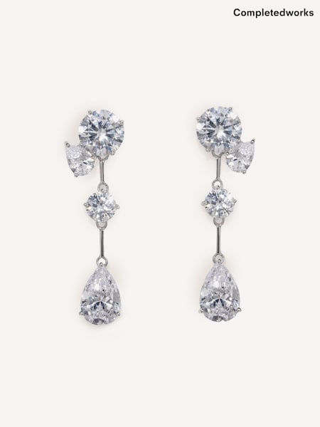 Completedworks Silver Plated The Torrents Rhodium Earrings (AY3240) | £195