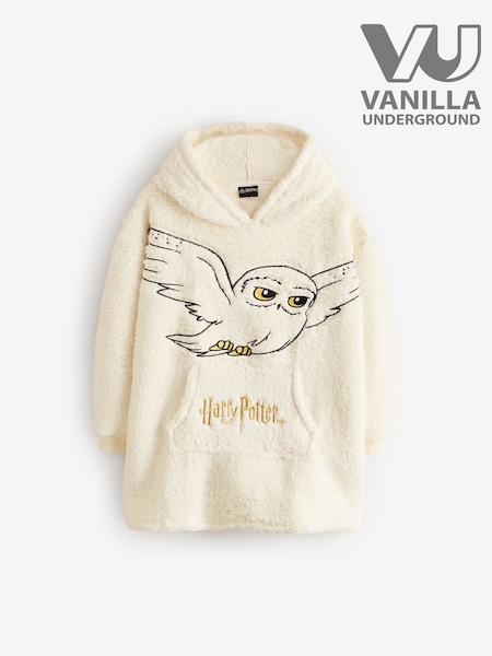 Vanilla Underground Cream Girls Harry Potter Hedwig Blanket Hoodie (AY3276) | £27