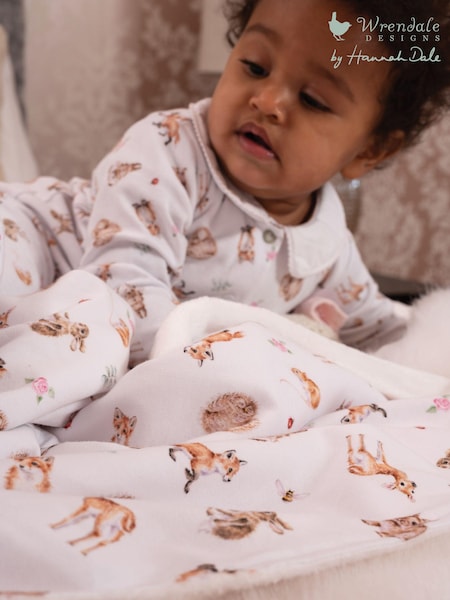 Wrendale No Colour Baby Little Forest Woodland Animal Blanket (AY3279) | £28