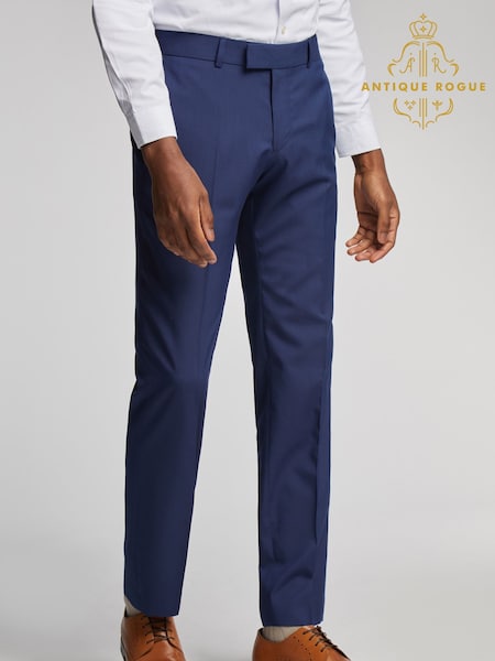 Antique Rogue Blue Regular Trousers (AY3342) | £64