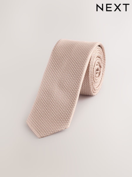 Neutral Texture Tie (1-16yrs) (AY3433) | £9
