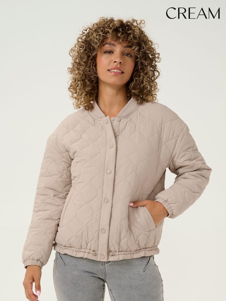 Cream Grey CRMyra Casual Quilted Jacket (AY3541) | £90