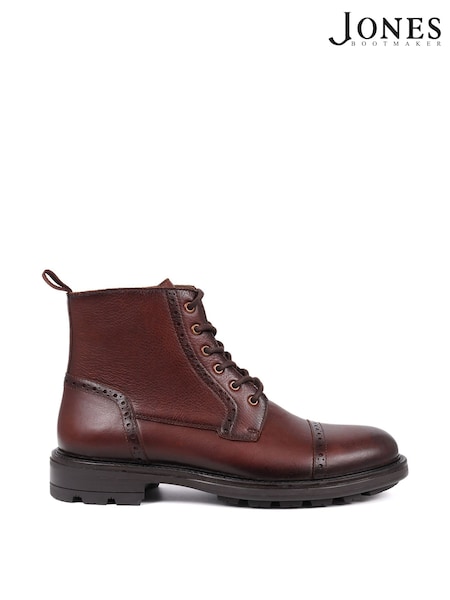 Jones Bootmaker Guiseley Leather Lace-Up Boots (AY3550) | £120