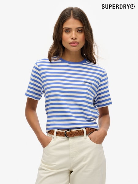 Superdry Blue Country Club Plain T-Shirt (AY3672) | £25