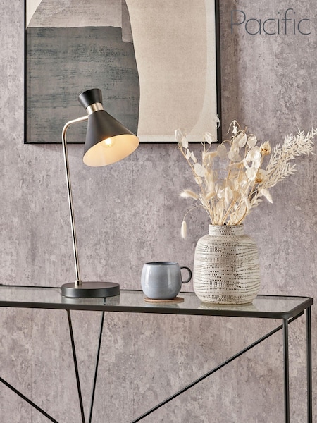 Pacific Black Metal Table Lamp (AY3784) | £80