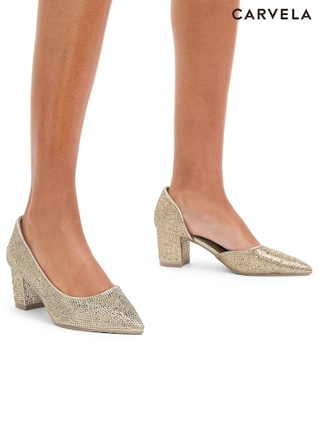 Carvela Gold Violet Shoes (AY3847) | £99