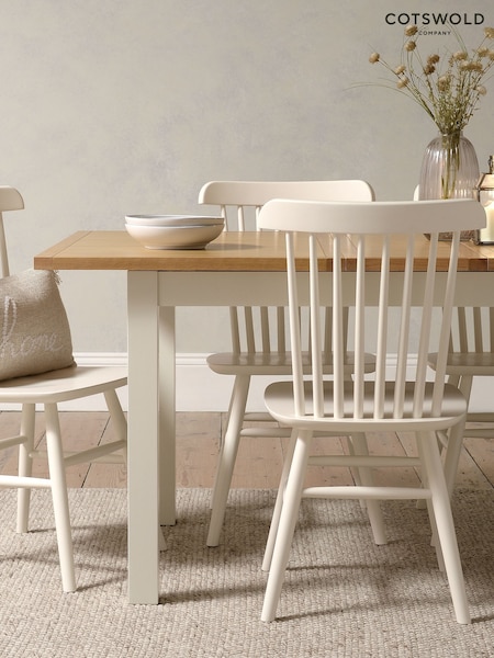 Cotswold Company Classic Cream 'Simply Cotswold' 4-6 Seater Extending Dining Table (AY3881) | £625