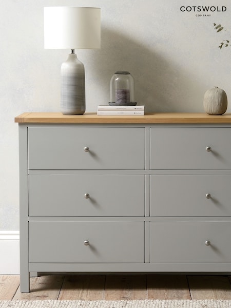 Cotswold Company Pebble Grey Simply 6 Drawer Chest of Drawers (AY3888) | £430