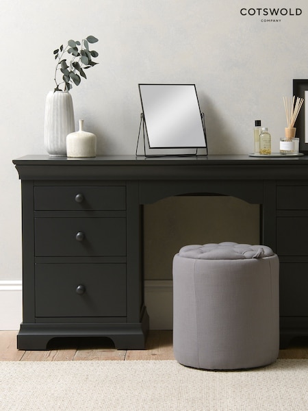 Cotswold Company Dusky Black Chantilly Dressing Table (AY3908) | £730